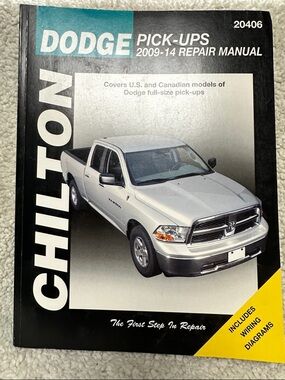 Chilton Dodge Pick-UPS   2009 - 2014 Repair Manual book Like New!